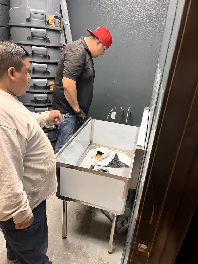 Commercial plumbing and sink installation in Brunswick